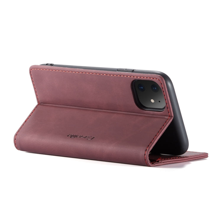 CaseMe-013 Multifunctional Horizontal Flip Leather Case with Card Slot & Holder & Wallet for iPhone 11(Wine) - iPhone 11 Cases by CaseMe | Online Shopping South Africa | PMC Jewellery | Buy Now Pay Later Mobicred