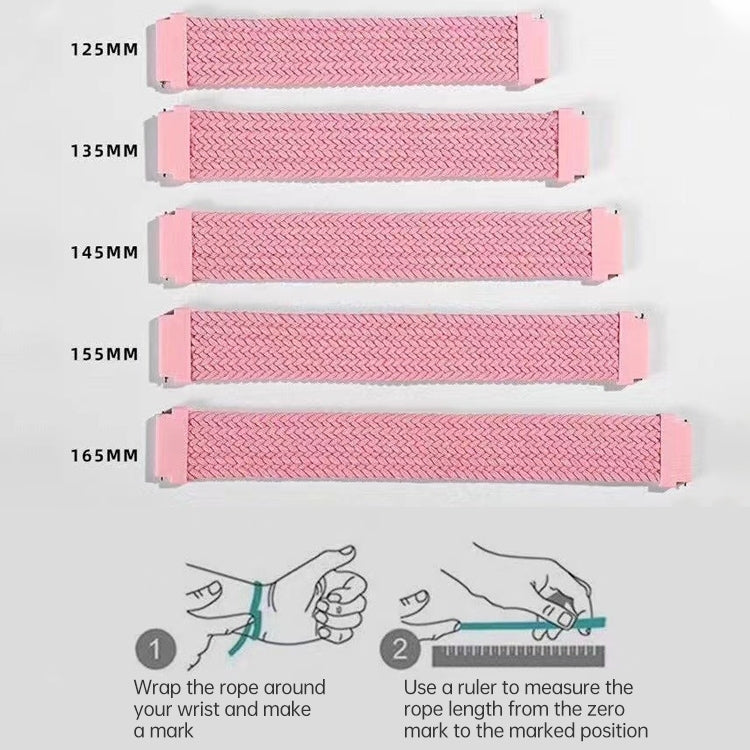 22mm Universal Nylon Weave Watch Band(Black) - Watch Bands by PMC TechLife | Online Shopping South Africa | PMC TechLife | Buy Now Pay Later Mobicred