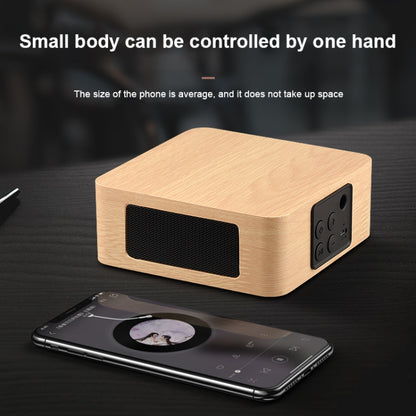 Q1A Bluetooth 4.2 Mini Wooden Double Horns Bluetooth Speaker(Walnut Texture) - Mini Speaker by PMC Jewellery | Online Shopping South Africa | PMC Jewellery