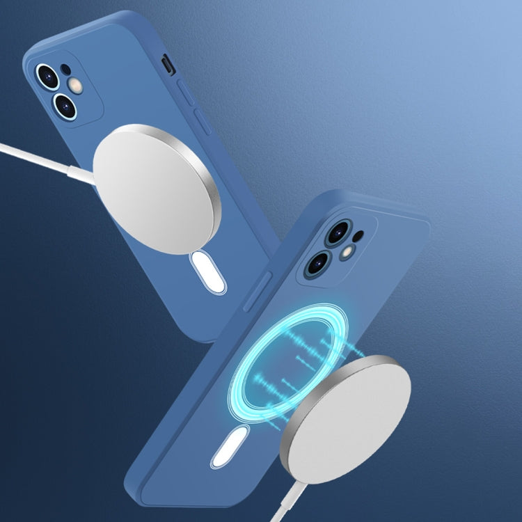 For iPhone 12 mini Silicone Full Coverage Shockproof Magsafe Case (White) - iPhone 12 mini Cases by PMC TechLife | Online Shopping South Africa | PMC TechLife | Buy Now Pay Later Mobicred