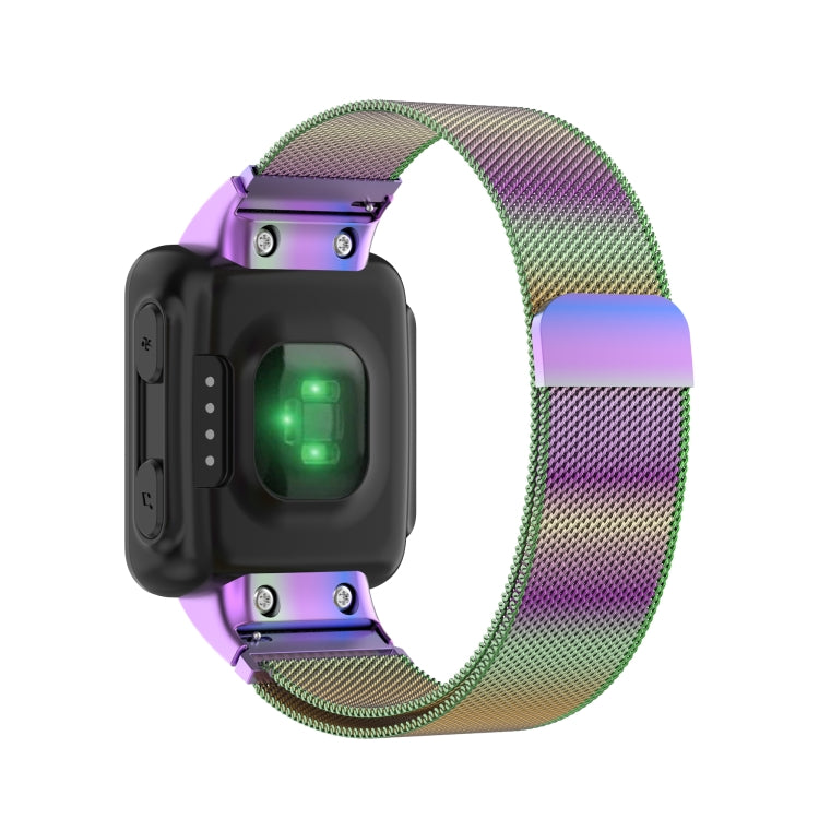 Compatible with Garmin Compatible witherunner 35 / 30 Milanese Watch Band(Colorful) - Watch Bands by PMC TechLife | Online Shopping South Africa | PMC TechLife | Buy Now Pay Later Mobicred