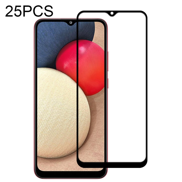 For Samsung Galaxy A02s 25 PCS Full Glue Full Screen Tempered Glass Film - free shipping - PMC TechLife - Order now!