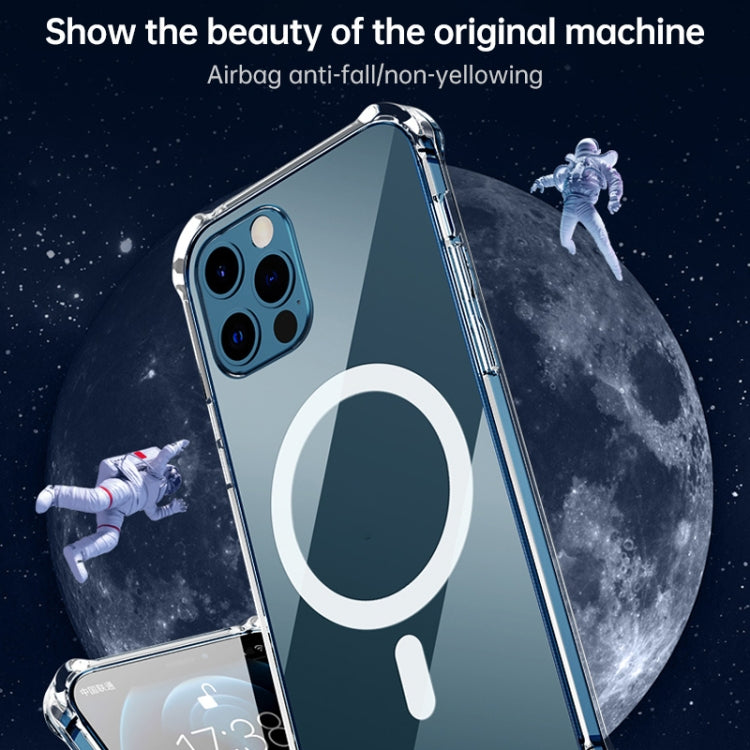 For Huawei P30 Magsafe Case Clear Four-corner Airbag Shockproof PC + TPU Case with Magnetic(Transparent) - free shipping - PMC TechLife - Order now!