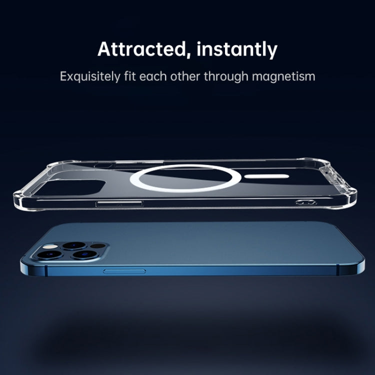 For Huawei P30 Magsafe Case Clear Four-corner Airbag Shockproof PC + TPU Case with Magnetic(Transparent) - free shipping - PMC TechLife - Order now!