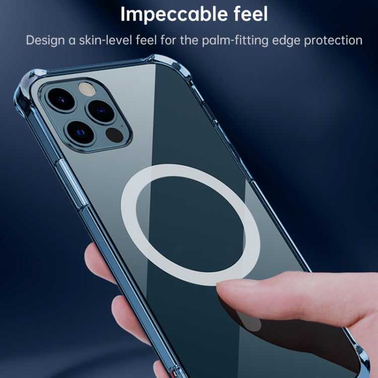 For Huawei P30 Magsafe Case Clear Four-corner Airbag Shockproof PC + TPU Case with Magnetic(Transparent) - free shipping - PMC TechLife - Order now!