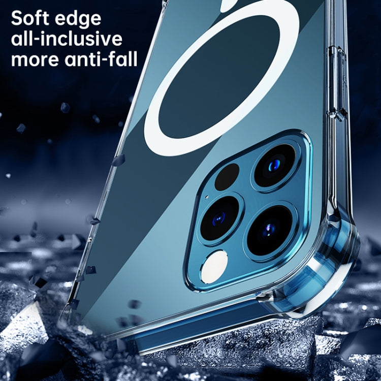 For Huawei P30 Magsafe Case Clear Four-corner Airbag Shockproof PC + TPU Case with Magnetic(Transparent) - free shipping - PMC TechLife - Order now!