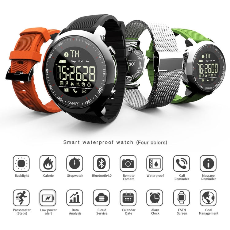 Lokmat MK18 1.1 inch Circle Screen IP68 Waterproof Smart Watch, Support Information Reminder / Remote Camera / Walking Motion Monitor(Orange) - Smart Watches by Lokmat | Online Shopping South Africa | PMC Jewellery | Buy Now Pay Later Mobicred