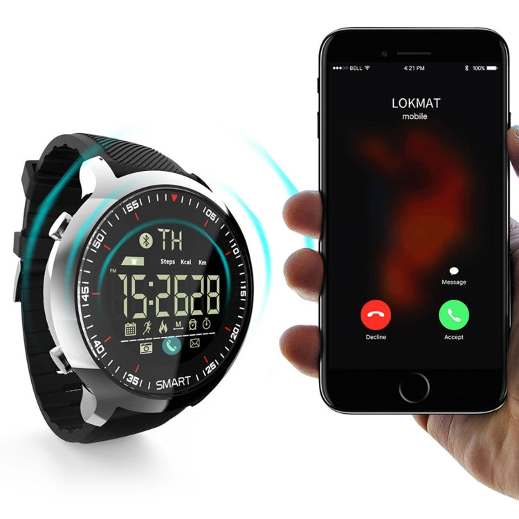 Lokmat MK18 1.1 inch Circle Screen IP68 Waterproof Smart Watch, Support Information Reminder / Remote Camera / Walking Motion Monitor(Orange) - Smart Watches by Lokmat | Online Shopping South Africa | PMC Jewellery | Buy Now Pay Later Mobicred