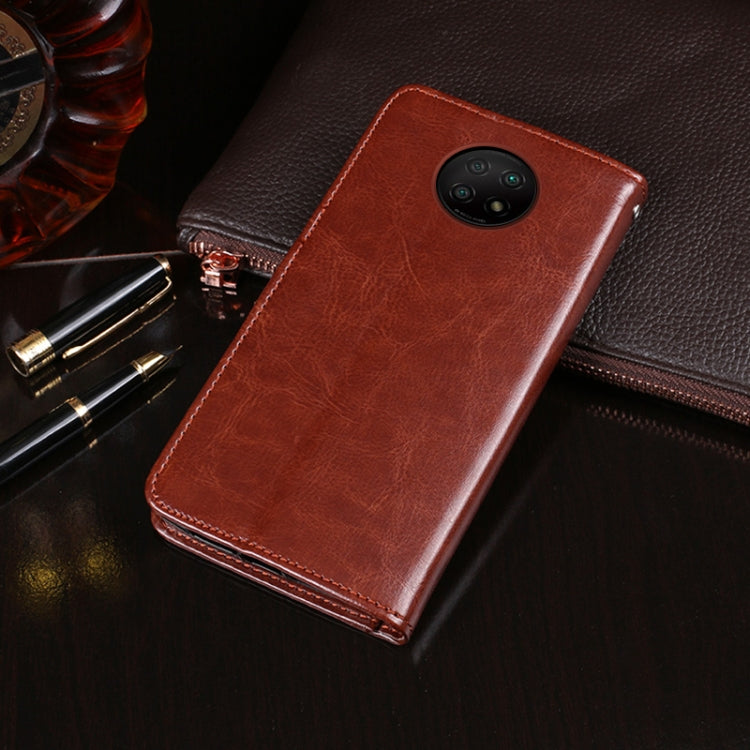 For Xiaomi Redmi Note 9T 5G idewei Crazy Horse Texture Horizontal Flip Leather Case with Holder & Card Slots & Wallet(Sky Blue) - Xiaomi Cases by idewei | Online Shopping South Africa | PMC TechLife | Buy Now Pay Later Mobicred
