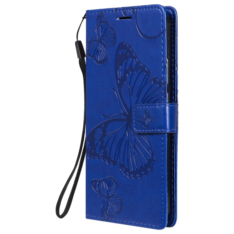 For Nokia 3.4 3D Butterflies Embossing Pattern Horizontal Flip Leather Case with Holder & Card Slot & Wallet(Blue) - free shipping - PMC TechLife - Order now!