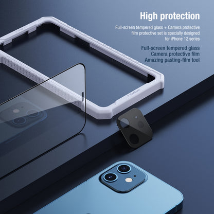 For iPhone 12 mini NILLKIN 2 in 1 HD Full Screen Tempered Glass Film Camera Protector Set - iPhone 12 mini Tempered Glass by NILLKIN | Online Shopping South Africa | PMC Jewellery