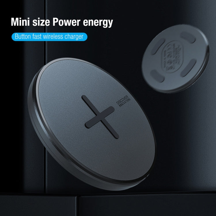 NILLKIN MC026 Portable Button Fast Charging Wireless Charger(Black) - free shipping - PMC TechLife - Order now!