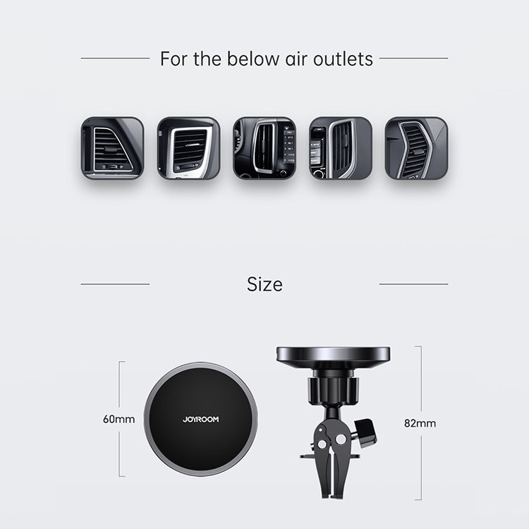 JOYROOM JR-ZS240 15W Max Car Magnetic Wireless Charge Holder - Wireless Charger Holders by JOYROOM | Online Shopping South Africa | PMC TechLife | Buy Now Pay Later Mobicred