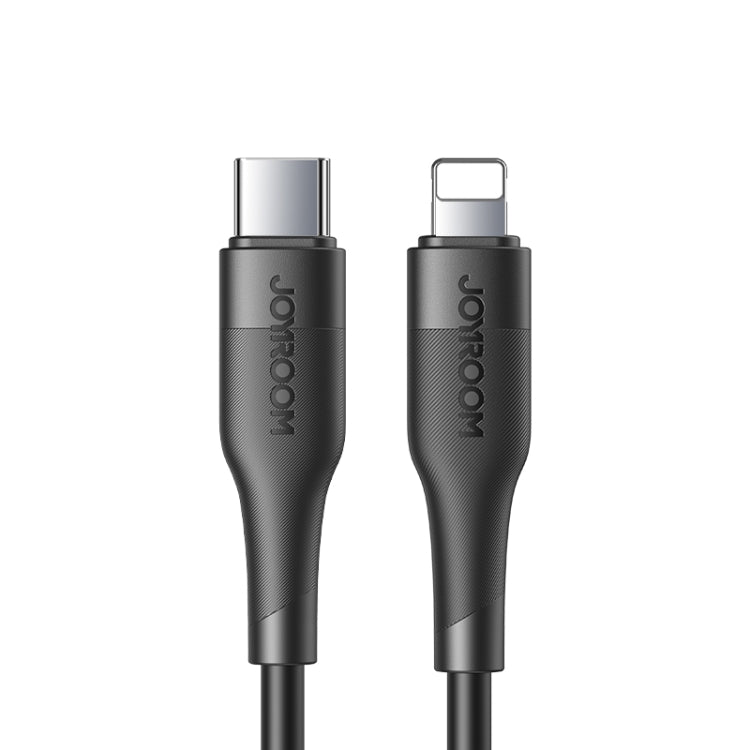 JOYROOM S-1224M3 20W 2.4A USB-C / Type-C to 8 Pin PD Fast Charging Data Cable, Cable Length: 1.2m(Black) - Normal Style Cable by JOYROOM | Online Shopping South Africa | PMC Jewellery
