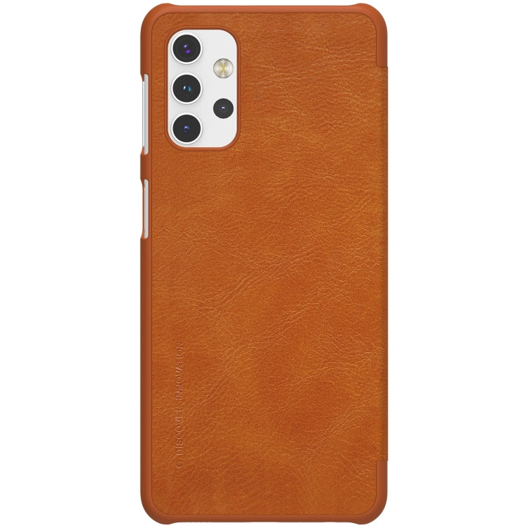 For Samsung Galaxy A32 5G NILLKIN QIN Series Crazy Horse Texture Horizontal Flip Leather Case with Card Slot(Brown) - Galaxy Phone Cases by NILLKIN | Online Shopping South Africa | PMC Jewellery