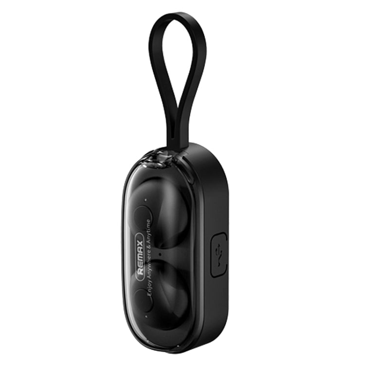 Remax TWS-15 Bluetooth 5.0 Portable Wristband Style True Wireless Stereo Earphone(Black) - TWS Earphone by REMAX | Online Shopping South Africa | PMC Jewellery