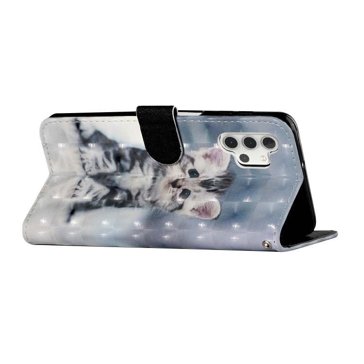 For Samsung Galaxy A32 5G 3D Pattern Horizontal Flip PU Leather Case with Holder & Card Slots & Wallet(Cat) - Galaxy Phone Cases by imak | Online Shopping South Africa | PMC TechLife | Buy Now Pay Later Mobicred