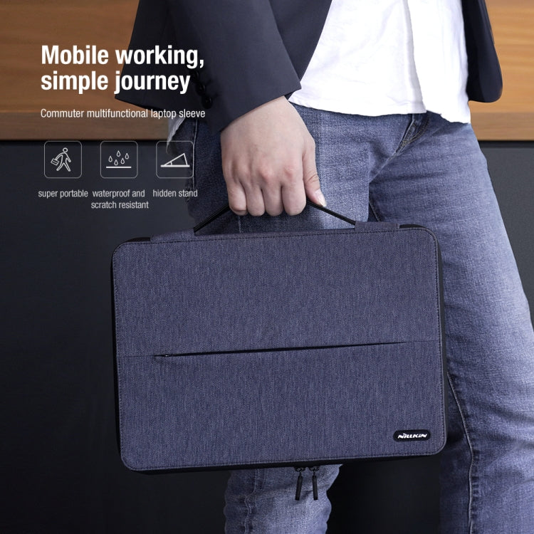 NILLKIN Commuter Multifunctional Laptop Sleeve For 14.0 inch and Below(Dark Gray) - 14.1 inch by NILLKIN | Online Shopping South Africa | PMC TechLife | Buy Now Pay Later Mobicred