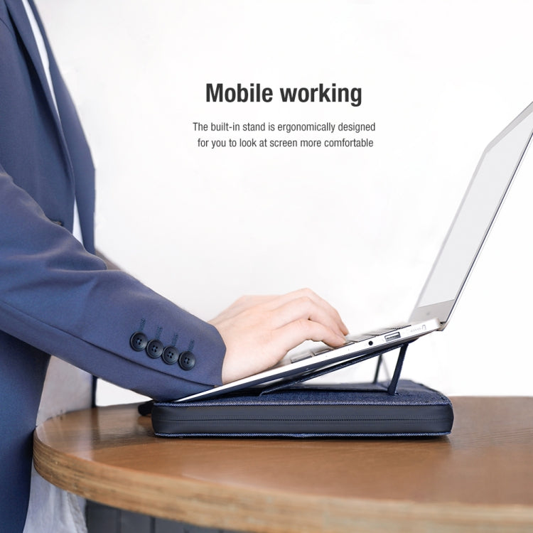 NILLKIN Commuter Multifunctional Laptop Sleeve For 14.0 inch and Below(Dark Gray) - 14.1 inch by NILLKIN | Online Shopping South Africa | PMC TechLife | Buy Now Pay Later Mobicred