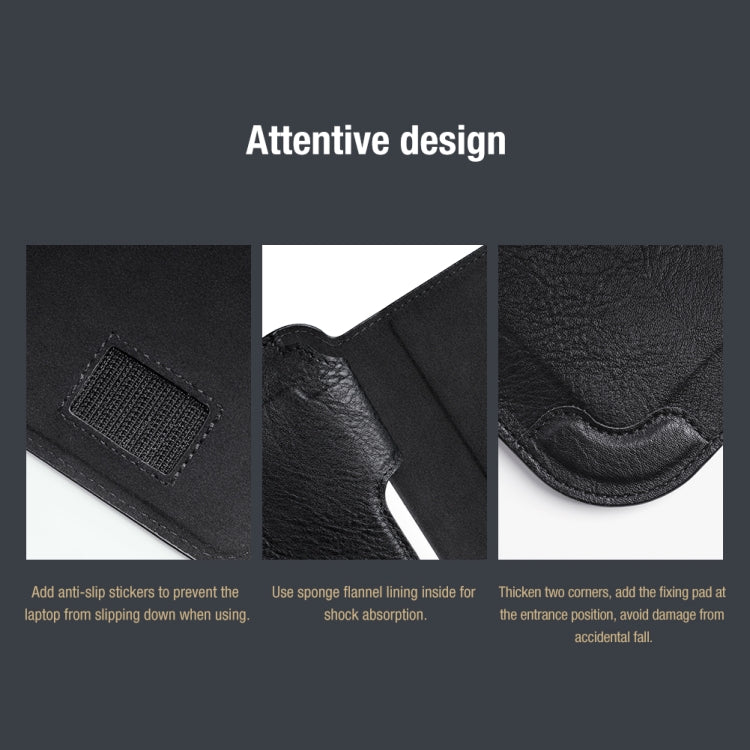 NILLKIN Water Wave Texture Versatile Laptop Sleeve For 14.0 inch and Below(Black) - free shipping - PMC TechLife - Order now!
