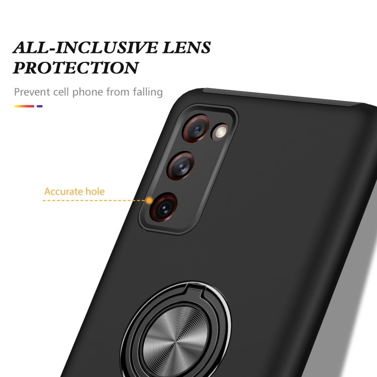 For Samsung Galaxy S20 FE PC + TPU Shockproof Magnetic Protective Case with Invisible Ring Holder(Black) - free shipping - PMC TechLife - Order now!