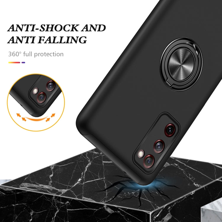 For Samsung Galaxy S20 FE PC + TPU Shockproof Magnetic Protective Case with Invisible Ring Holder(Black) - free shipping - PMC TechLife - Order now!