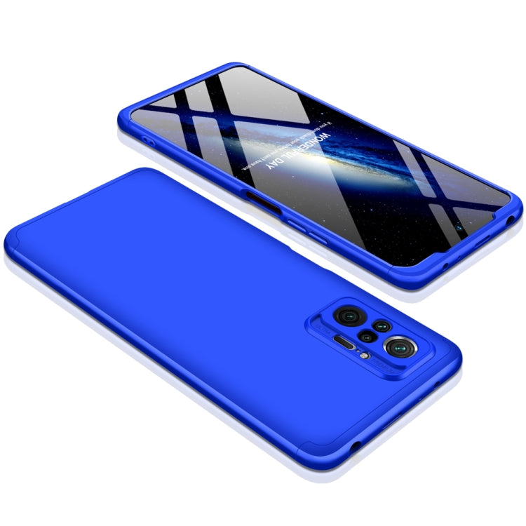 For Xiaomi Redmi Note 10 Pro / Note 10 Pro Max GKK Three Stage Splicing Full Coverage PC Protective Case(Blue) - Xiaomi Cases by GKK | Online Shopping South Africa | PMC TechLife | Buy Now Pay Later Mobicred