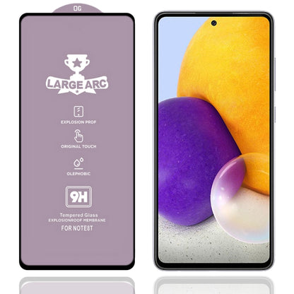 For Samsung Galaxy A72 5G 9H HD Large Arc High Alumina Full Screen Tempered Glass Film - Galaxy A72 5G Tempered Glass by PMC Jewellery | Online Shopping South Africa | PMC Jewellery