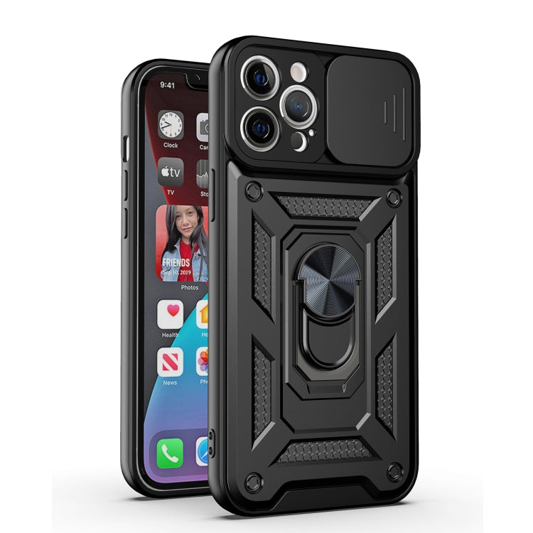 For iPhone 11 Sliding Camera Cover Design TPU+PC Protective Case (Black) - iPhone 11 Cases by PMC TechLife | Online Shopping South Africa | PMC TechLife