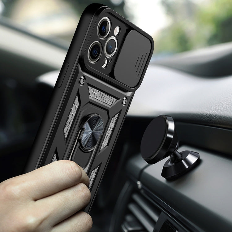 For iPhone 11 Sliding Camera Cover Design TPU+PC Protective Case (Black) - iPhone 11 Cases by PMC TechLife | Online Shopping South Africa | PMC TechLife