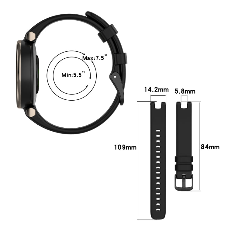 Compatible with Garmin Lily Silicone Watch Band with Dismantling Tools(Grey) - Watch Bands by PMC TechLife | Online Shopping South Africa | PMC TechLife | Buy Now Pay Later Mobicred