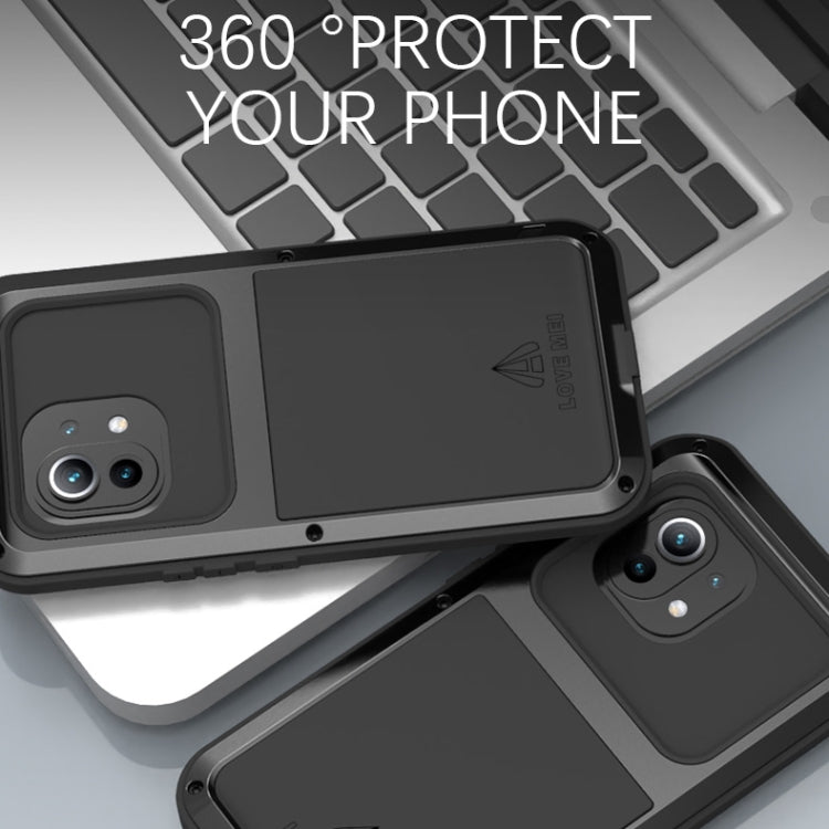 For Xiaomi Mi 11 LOVE MEI Metal Shockproof Waterproof Dustproof Protective Case without Glass(Silver) - Xiaomi Cases by PMC TechLife | Online Shopping South Africa | PMC TechLife