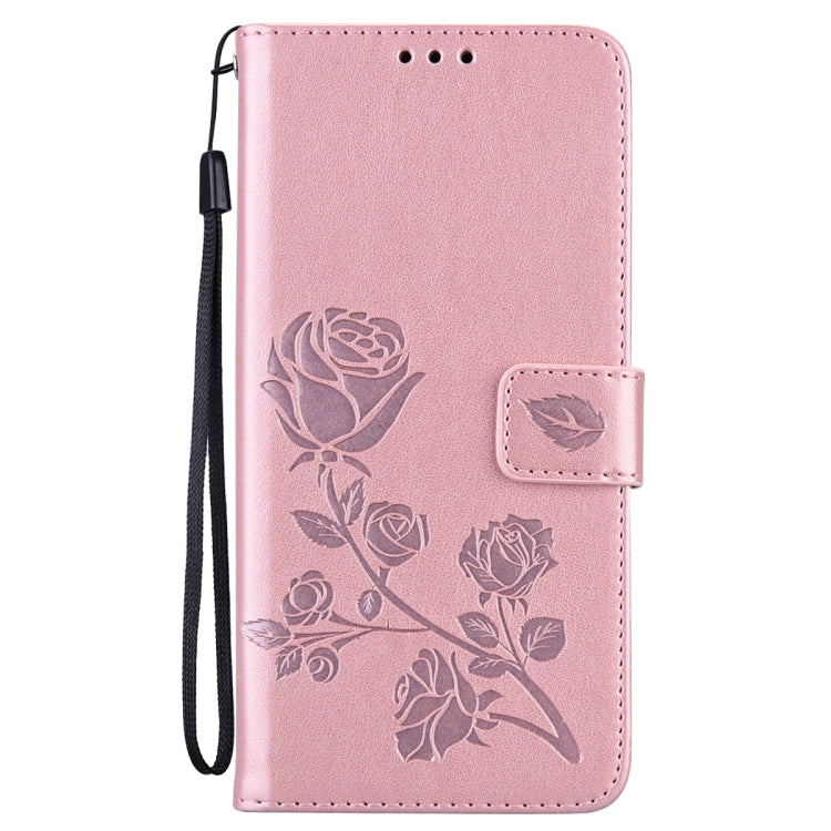 For Xiaomi Poco M3 Rose Embossed Horizontal Flip PU Leather Case with Holder & Card Slots & Wallet(Rose Gold) - free shipping - PMC TechLife - Order now!