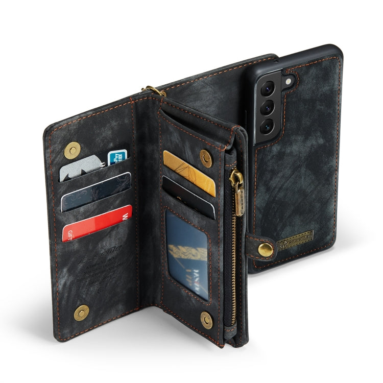 For Samsung Galaxy S21 FE CaseMe 008 Detachable Multifunctional Flip Leather Phone Case(Black) - free shipping - PMC TechLife - Order now!