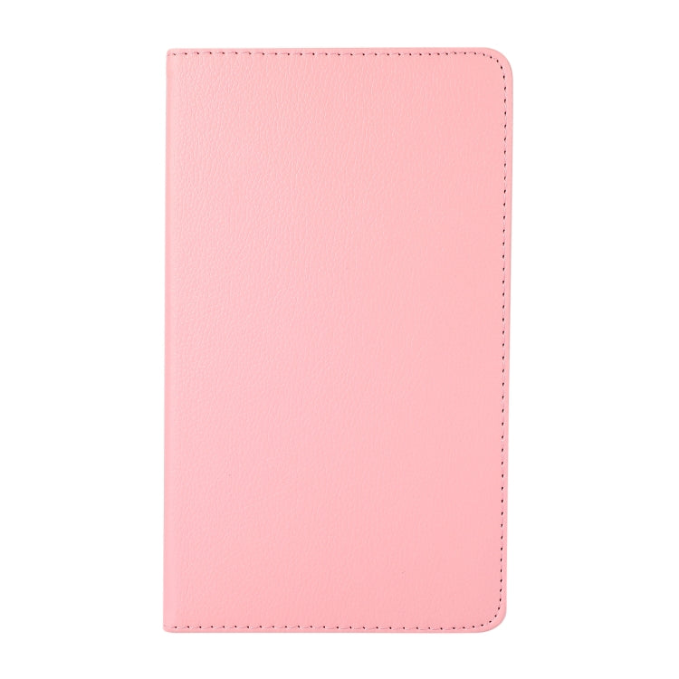 For Samsung Galaxy A7 Lite T220 360 Degree Rotation Litchi Texture Flip Leather Case with Holder(Pink) - free shipping - PMC TechLife - Order now!