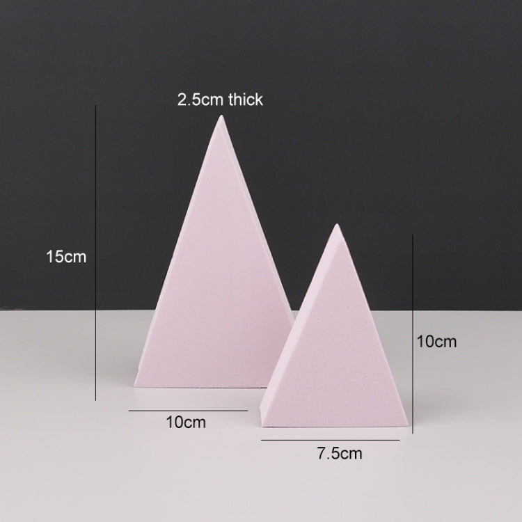 2 x Triangles Combo Kits Geometric Cube Solid Color Photography Photo Background Table Shooting Foam Props (Pink) - free shipping - PMC TechLife - Order now!
