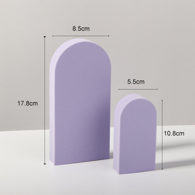2 x Door Combo Kits Geometric Cube Solid Color Photography Photo Background Table Shooting Foam Props (Purple) - free shipping - PMC TechLife - Order now!