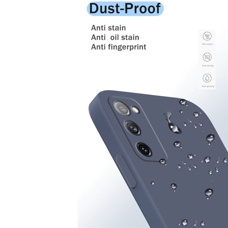 For Samsung Galaxy S20 FE Solid Color Imitation Liquid Silicone Straight Edge Dropproof Full Coverage Protective Case(Blue) - free shipping - PMC TechLife - Order now!