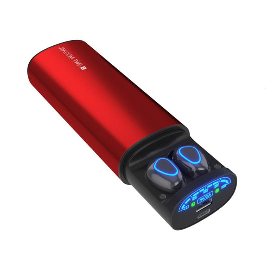 JAKCOM TWS2 Bluetooth 5.0 2 In 1 True Wireless Bluetooth Earphone Power Bank(Red) - TWS Earphone by JAKCOM | Online Shopping South Africa | PMC Jewellery