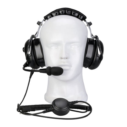 RETEVIS EH070K 2 Pin Adjustable Volume Binaural Noise Reduction Headphone Microphone - Microphones & Headsets by RETEVIS | Online Shopping South Africa | PMC Jewellery | Buy Now Pay Later Mobicred