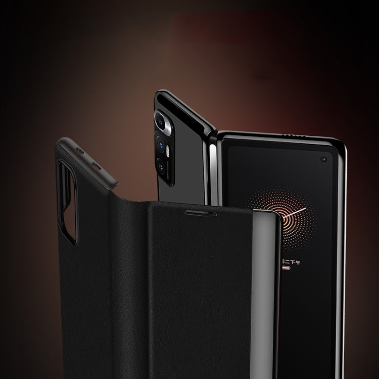 For Xiaomi Mi Mix Fold Matte First Layer Cowhide Folding Leather Case(Green) - Xiaomi Cases by PMC TechLife | Online Shopping South Africa | PMC TechLife