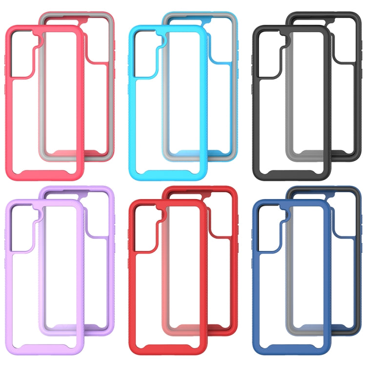 For Samsung Galaxy S21 FE Starry Sky Solid Color Series Shockproof PC + TPU Protective Case(Black) - Galaxy Phone Cases by PMC TechLife | Online Shopping South Africa | PMC TechLife | Buy Now Pay Later Mobicred