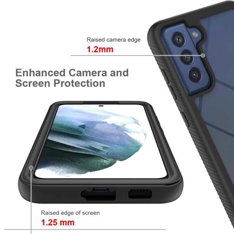 For Samsung Galaxy S21 FE Starry Sky Solid Color Series Shockproof PC + TPU Protective Case(Black) - Galaxy Phone Cases by PMC TechLife | Online Shopping South Africa | PMC TechLife | Buy Now Pay Later Mobicred