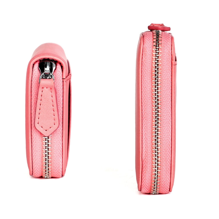 RFID Anti-theft Zipper Leather Coin Purse Coin Storage Bag(Blue) - Antimagnetic RFID Package by PMC TechLife | Online Shopping South Africa | PMC TechLife | Buy Now Pay Later Mobicred