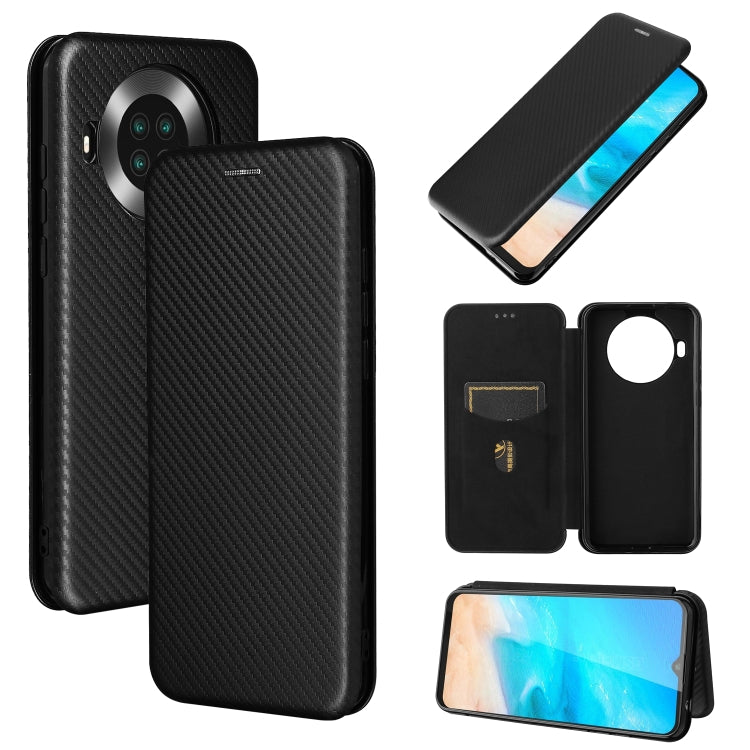 For Cubot Note 20 Carbon Fiber Texture Horizontal Flip TPU + PC + PU Leather Case with Card Slot(Black) - Nokia Cases by PMC TechLife | Online Shopping South Africa | PMC TechLife | Buy Now Pay Later Mobicred