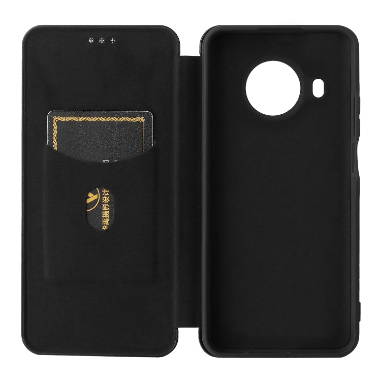 For Nokia X10 Carbon Fiber Texture Horizontal Flip TPU + PC + PU Leather Case with Card Slot(Black) - free shipping - PMC TechLife - Order now!