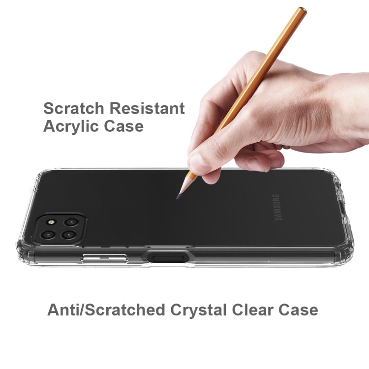 For Samsung Galaxy A22 5G Shockproof Scratchproof TPU + Acrylic Protective Case(Transparent) - free shipping - PMC TechLife - Order now!