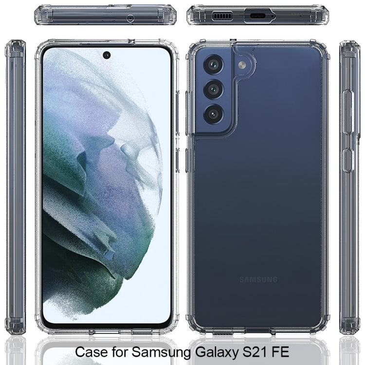 For Samsung Galaxy S21 FE 5G Shockproof Scratchproof TPU + Acrylic Protective Case(Transparent) - free shipping - PMC TechLife - Order now!