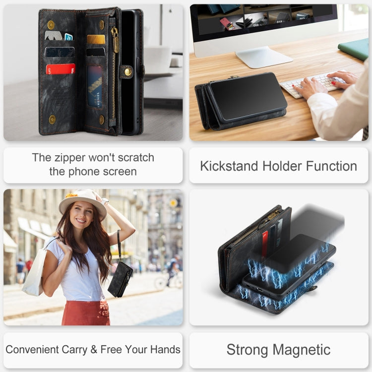 For Samsung Galaxy A32 5G CaseMe Detachable Multifunctional Horizontal Flip Leather Phone Case(Black) - Galaxy Phone Cases by CaseMe | Online Shopping South Africa | PMC TechLife | Buy Now Pay Later Mobicred