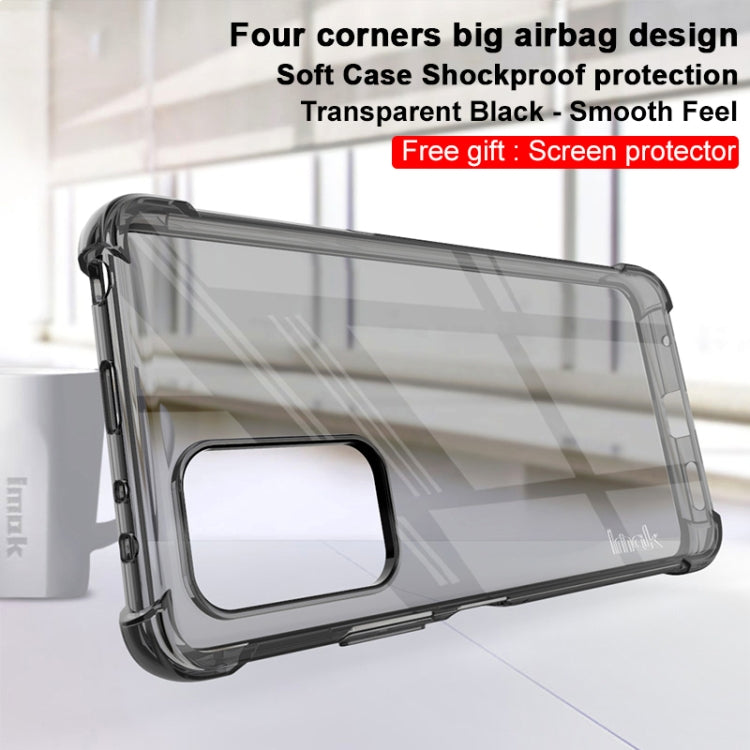 For Xiaomi Redmi Note 10 Pro Overseas Version IMAK All-inclusive Shockproof Airbag TPU Case with Screen Protector(Transparent Black) - Xiaomi Cases by imak | Online Shopping South Africa | PMC TechLife | Buy Now Pay Later Mobicred